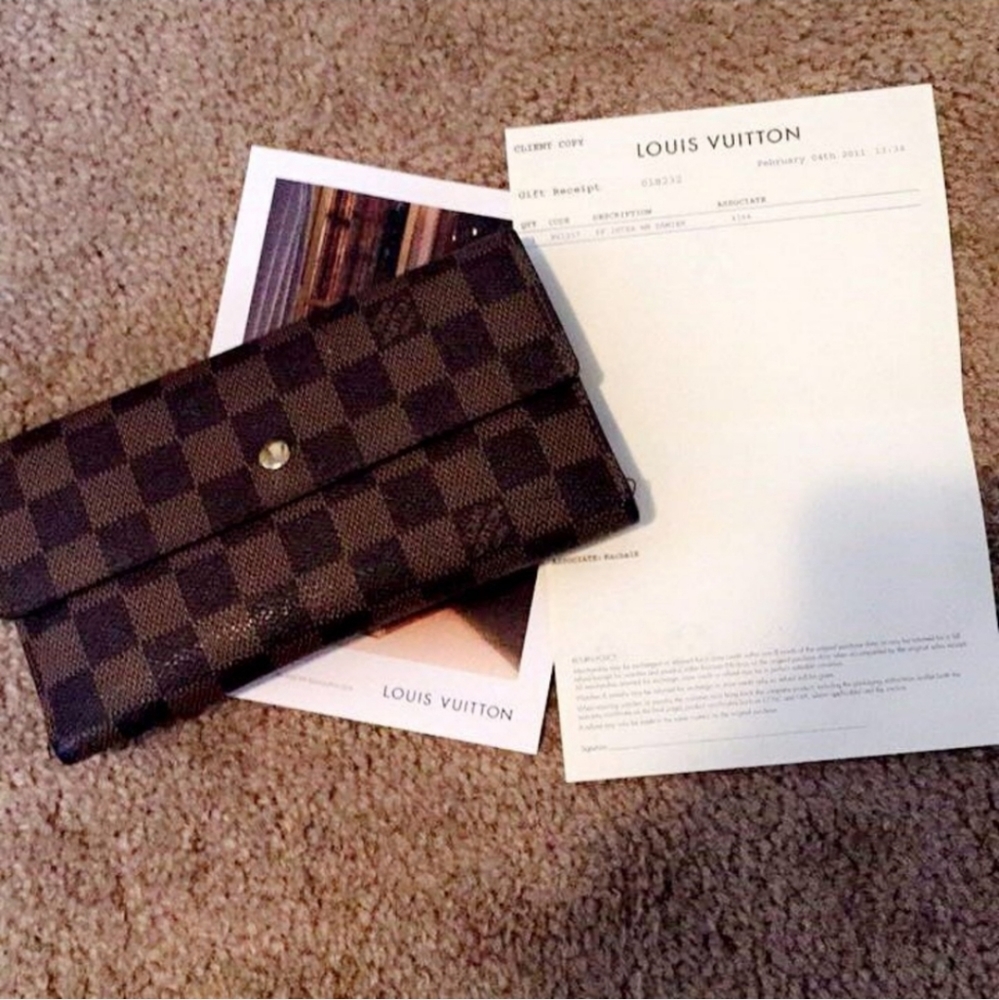 Authentic LV Damier Ebene wallet